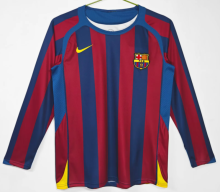 Barcelona Home Long Sleeve Retro Fans 1:1 Quality Soccer Jersey 2005/2006
