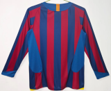 Barcelona Home Long Sleeve Retro Fans 1:1 Quality Soccer Jersey 2005/2006