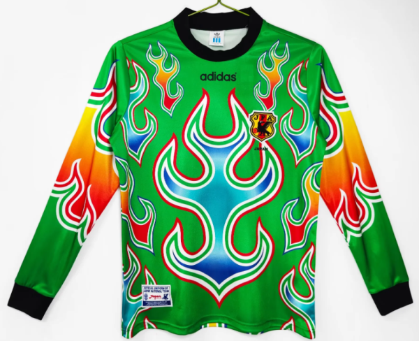Japan Goalkeeper Retro Fans Long Sleeve 1:1  Soccer Jersey 1998
