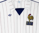 France Away Long Sleeve  Retro Fans 1:1  Quality Soccer Jersey 1980/1982