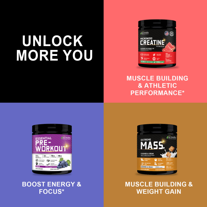 Ozmolts Ultimate BCAA Powder Branched Chain Amino Acid Supplements for Women and Men BCAA 2:1:1 with Beta Alanine Boost Muscle Strength Watermelon 300g