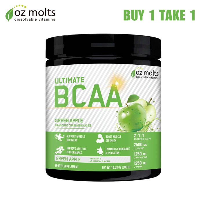 Ozmolts BCAA Supplement Powder with Beta Alanine for Muscle Recovery Branched Chain Amino Acid Drink Workout BCAA Powder Enhances Hydration 300g
