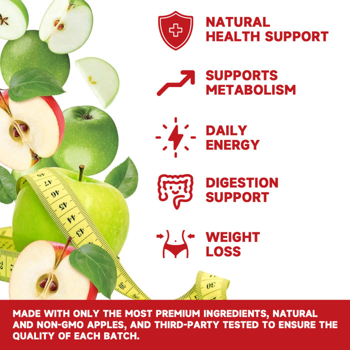 Ozmolts Apple Cider Vinegar Gummies Slimming Supplement with Vitamin B12 Gummy Weight Loss Supplements Apple Cider Vinegar Gummy Promote Digestion Suppress Appetite Green Apple 60 PCS