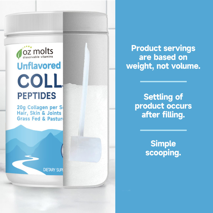 Ozmolts Collagen Powder Drink Skin Whitening Anti Aging Collagen Glow Protein Powder Beauty Milk Collagen Peptides Powder for Skin, Hair & Nails,  Hydrolyzed Collagen Drink Unflavored 300g Collagen Supplement