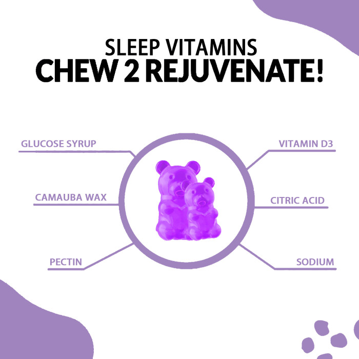 Softher Gummy for Sleep Improvement Aid Relax Anti Anxiety Gummies With Vitamin B6 and Melatonin,Food Supplement Grape Fruit Flavor 60 Gummies