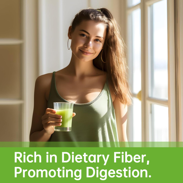 Softher Organic Barley Grass Juice Powder Weight Lose Body Detoxification Barley Grass Powder Original Prevent Cardiovascular Low Carb Slimming Drink Coconut Berry Flavor 280G