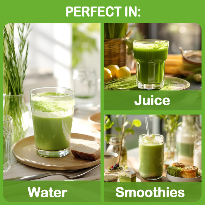 Softher Organic Barley Grass Juice Powder Weight Lose Body Detoxification Barley Grass Powder Original Prevent Cardiovascular Low Carb Slimming Drink Coconut Berry Flavor 280G