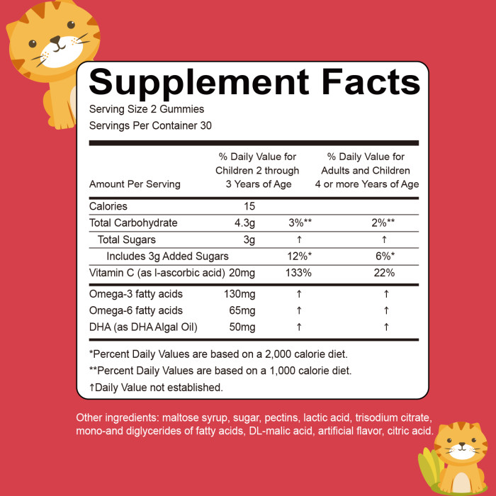 Softher OMEGA + DHA Brain for Kids Gummies Vitamin C Support Healthy Immunity Natural Energy Gummy Rich in Probiotics Vegan Supplement