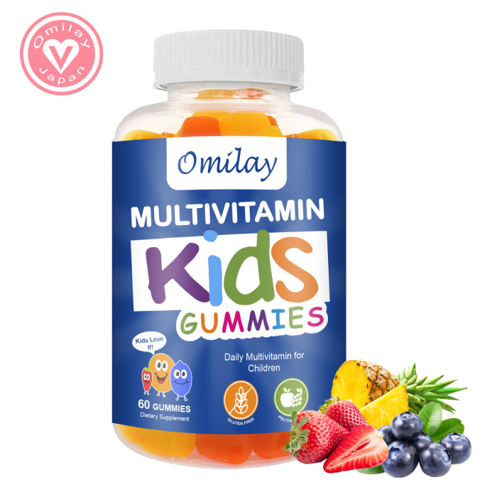 Omilay Kids Multivitamin Vitamins Gummies for Kids Daily Supplement Vitamin D3, A, C, D, E Gummy for Kids Boosts Immune Support Helps Support Bone Health 60 Gummies