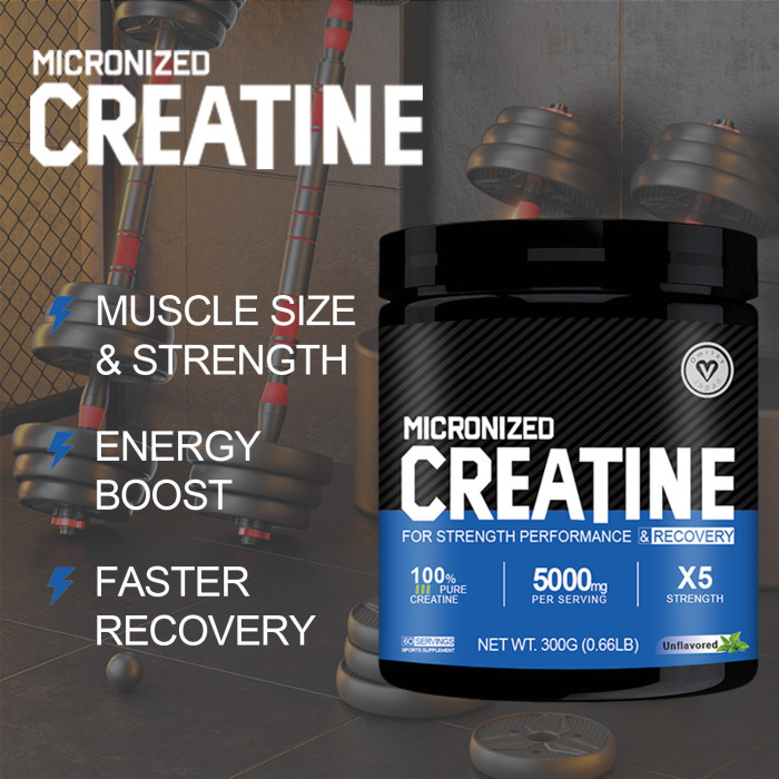 Omilay Kids Creatine Monohydrate Powder Pre Workout Energy Booster and Sports Nutrition Supplement for Muscle Building & Strength Gain Creatine Powder Unflavored 300g