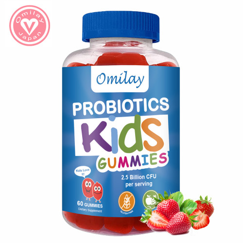Omilay Kids Probiotics Gummies for Kids Development Boosts Digestive 60 Gummies