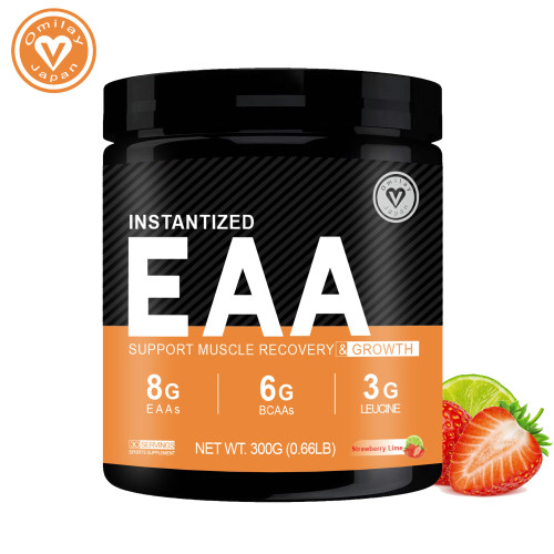 Omilay Kids EAA Powder Amino Acid Supplement for Gym Essential Amino Acid Powder Supplement Muscle Growth Instantized Amino Acid Energy Drink Powder for Men and Women 300G