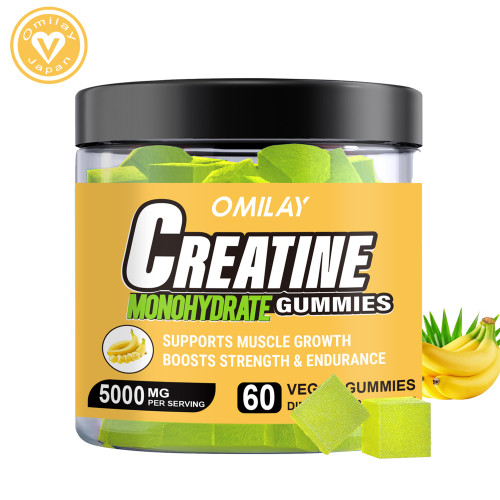 Omilay Kids Creatine Monohydrate Gummies Supplement for Athletic Performance & Muscle Health Creatine Gummy Reduce Fatigue Support Gain Lean Muscles and Workout Recover After Exercise Supplements