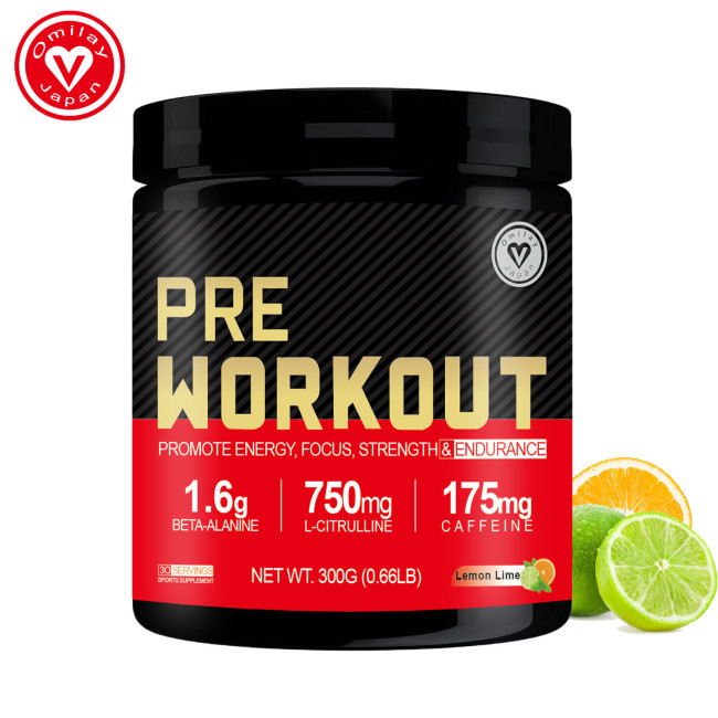 Omilay Kids Pre Workout Powder Supplement with Creatine Monohydrate for Men & Women to Increase Strength Accelerate Post Workout Recovery Pre Workout Drink 300G