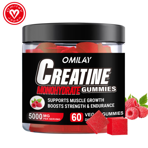 Omilay Kids Creatine Monohydrate Gummies Supplements for Men and Women Pre Workout for Increased Energy Muscle Growth & Rapid Recovery Creatine Gummy Supplement