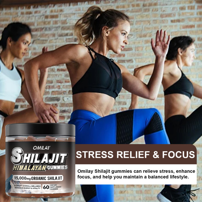 Omilay Kids Shilajit Pure Original Himalayan Gummies with Ashwagandha Organic Himalayan Shilajit Gummies for Men and Women Hormone Balancer Boosts Energy Beats Fatigue & Aging Defense Supplement