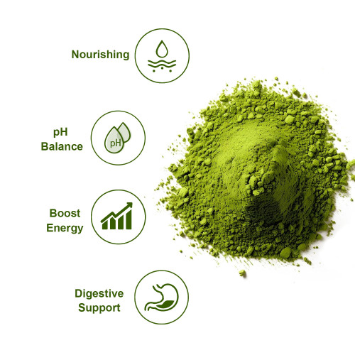 Omilay Kids Organic Barley Grass Powder Original Weight Loss Beautiful Skin Enhance Immunity Rich in Vitamins Minerals Fibers & Antioxidants Body Slimming Detox Diet Healthy Drink 100G