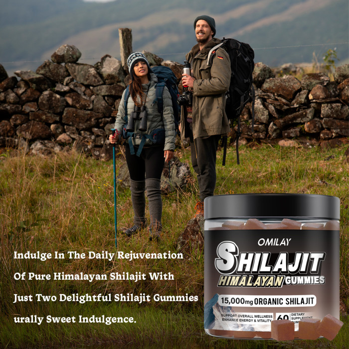 Omilay Kids Shilajit Pure Original Himalayan Gummies with Ashwagandha Organic Himalayan Shilajit Gummies for Men and Women Hormone Balancer Boosts Energy Beats Fatigue & Aging Defense Supplement