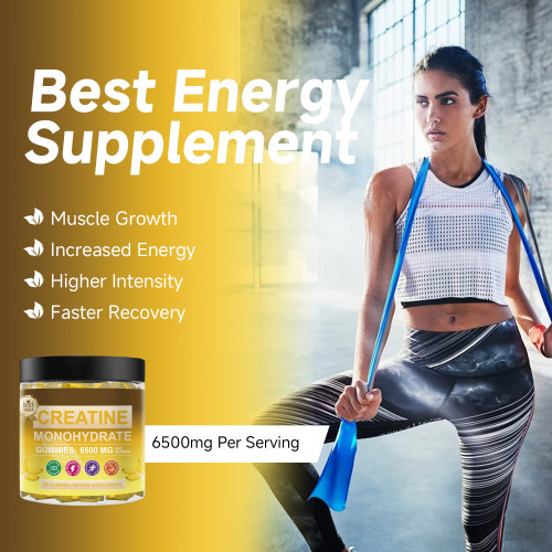 Omilay Kids Creatine Monohydrate Gummies Supplements Rapid Recovery Improved Athletic Performance Creatine Supplement 60 Gummies