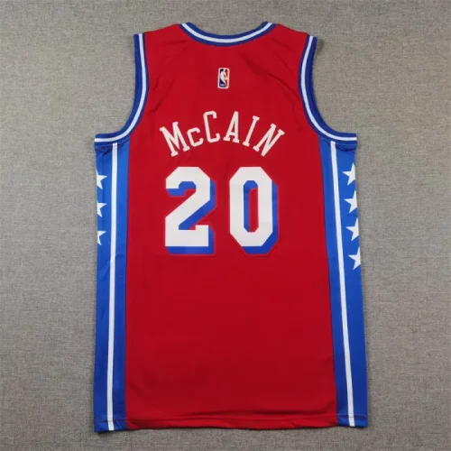 76ers Red No. 20 Jared McCain