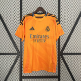 2024-25 Real Madrid away orange soccer jersey