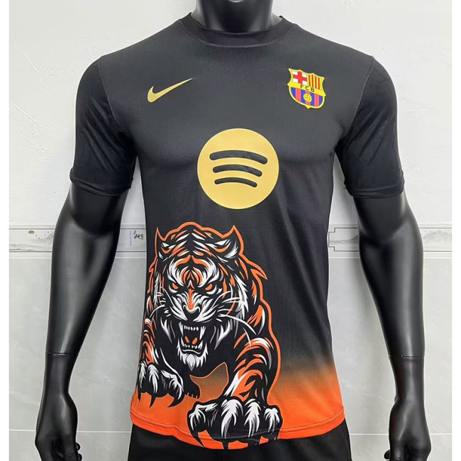 2024-25 Barcelona black tiger player version jersey (The player version is more slim fit, it is recommended to buy one size larger)