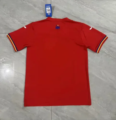 2024 Romania away red soccer jersey