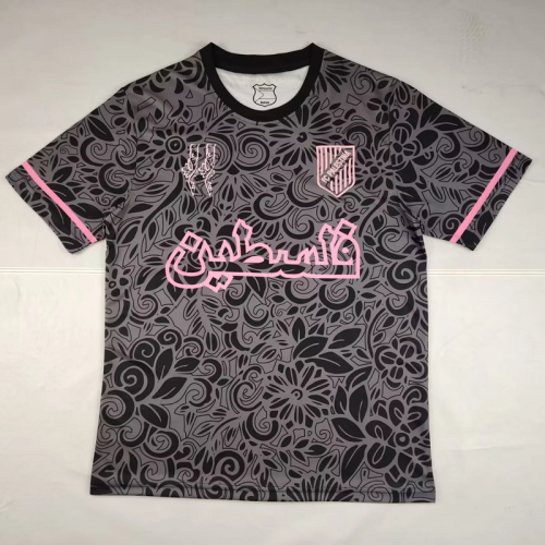2025-26 Palestino special version grey pink soccer jersey