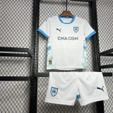 2024-25 Marseille home kids kit