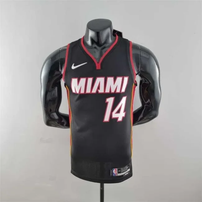 75th Anniversary Miami Heat HERRO#14 black NBA Jersey