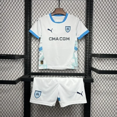 2024-25 Marseille home kids kit