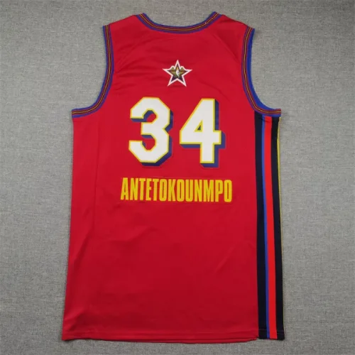 25th Season All-Star Red Bucks No. 34 Antetokounmpo