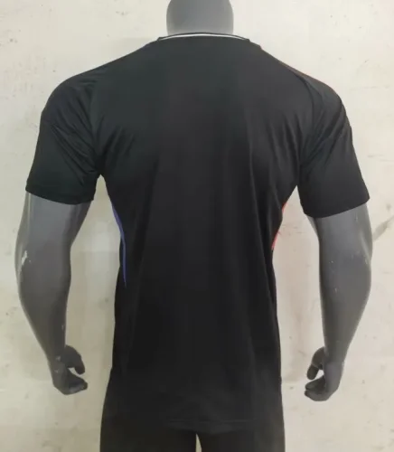 2024-25 Lyon away black player version(The player version is more slim fit, it is recommended to buy one size larger)
