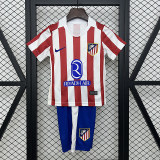 2025-26 Atletico Madrid  Home kid kit