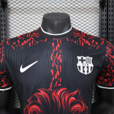 2024-25.Barcelona  Red and Black Special Player version Jersey (The player version is more slim fit, it is recommended to buy one size larger)