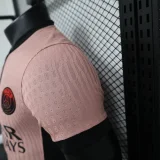 2024-25 paris saint germain away pink player version(The player version is more slim fit, it is recommended to buy one size larger)
