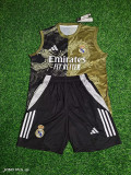 2025-26 Real Madrid pink and black vest suit