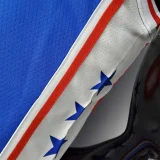 75th Anniversary Philadelphia 76ers MAXEY#0 Blue NBA Jersey