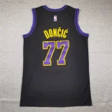 2024 City Edition Black Lakers No. 77 Doncic