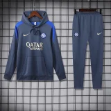 2024-25 Inter Milan gray hoodie suit
