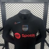 2024-25 Barcelona away long sleeve player version jersey(The player version is more slim fit, it is recommended to buy one size larger)
