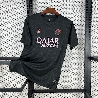 2025-26 Paris Saint Germain Jordan black training jersey