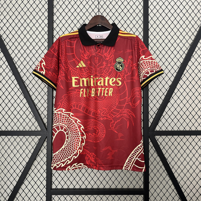 2024-25 Real Madrid red dragon training shirt