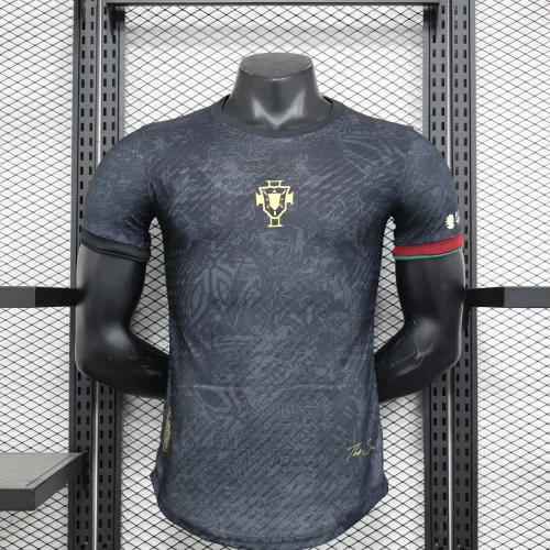 2023-24 Portogal black training player version soccer jerseys (The player version is more slim fit, it is recommended to buy one size larger)