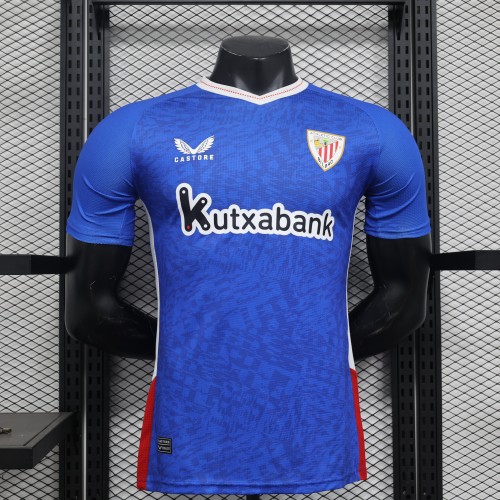 2024-25 Bilbao away player version jersey(The player version is more slim fit, it is recommended to buy one size larger)
