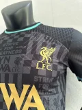 2023-24 Liverpool x Lebron YNWA Black Player version Jersey(The player version is more slim fit, it is recommended to buy one size larger)