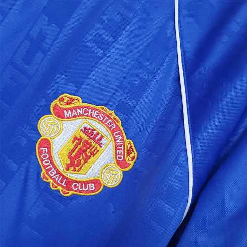 1988-89 Manchester United  away blue