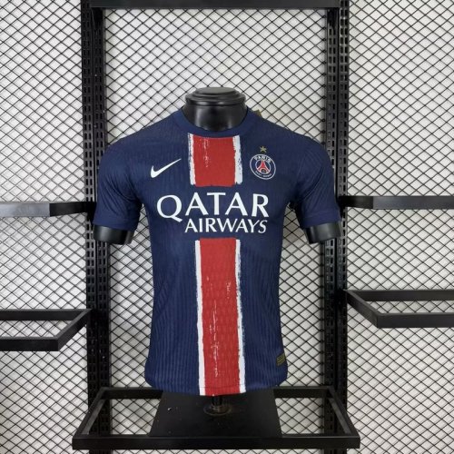 2025-26 .Paris Saint Germain home player version jersey   (The player version is more slim fit, it is recommended to buy one size larger)