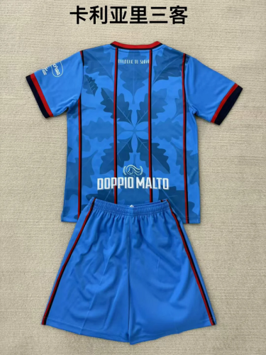 2025-26 Cagliari Calcio third kid kit size