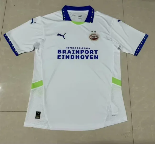 PSV third away white soccer jersey
